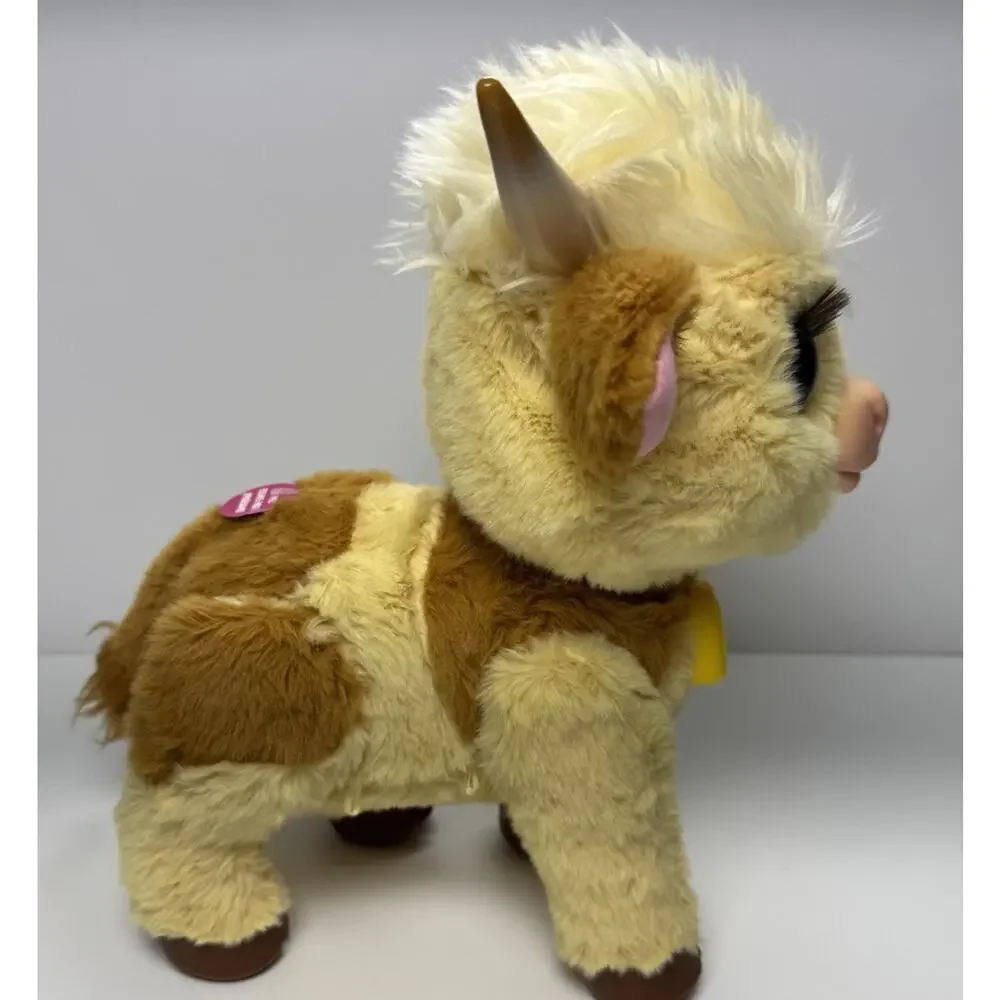 FurReal Interactive Plush Cow Calf w/ Horns Brown & Cream 2025